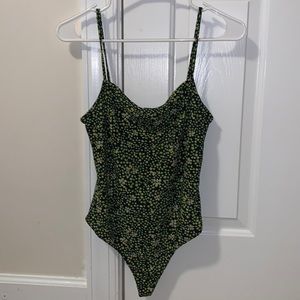 Free press floral tank bodysuit